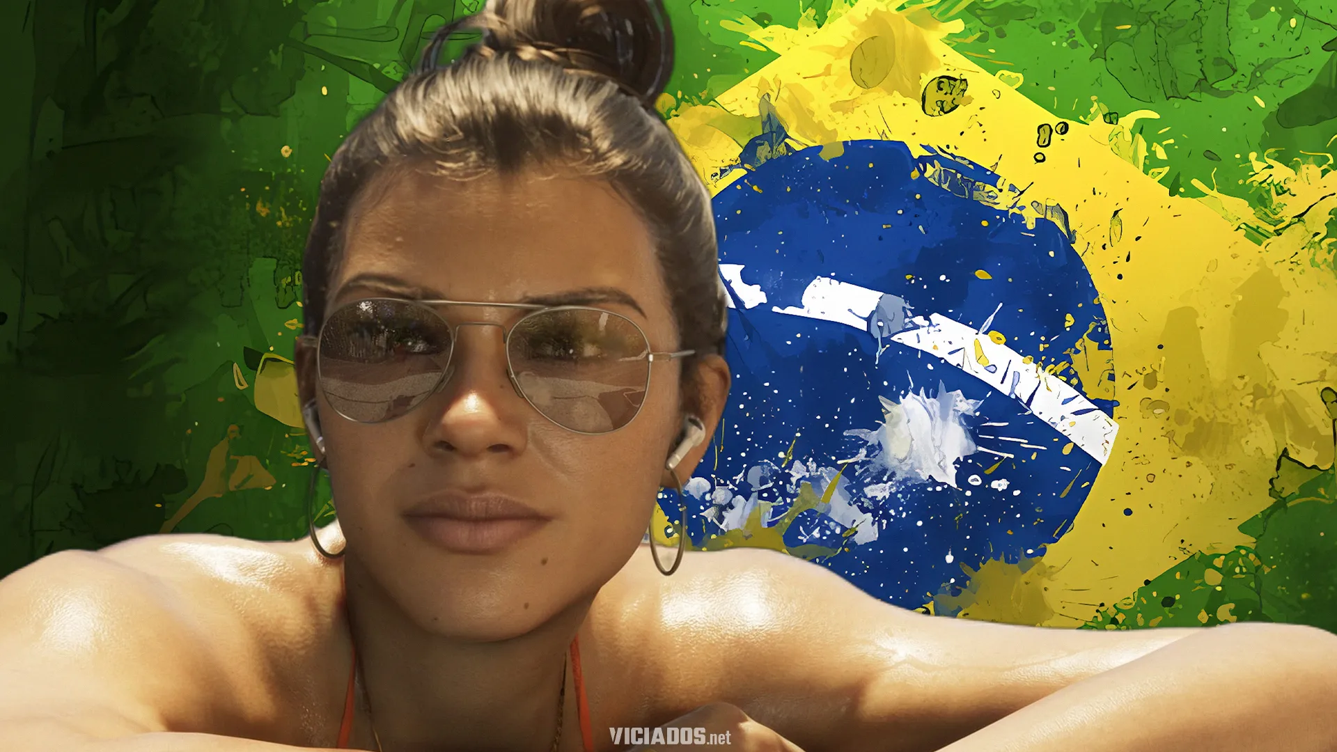 GTA 6 Grand Theft Auto VI Brasil PT BR Portugues Brazil Flag Lucia Caminos Rockstar Games 2026