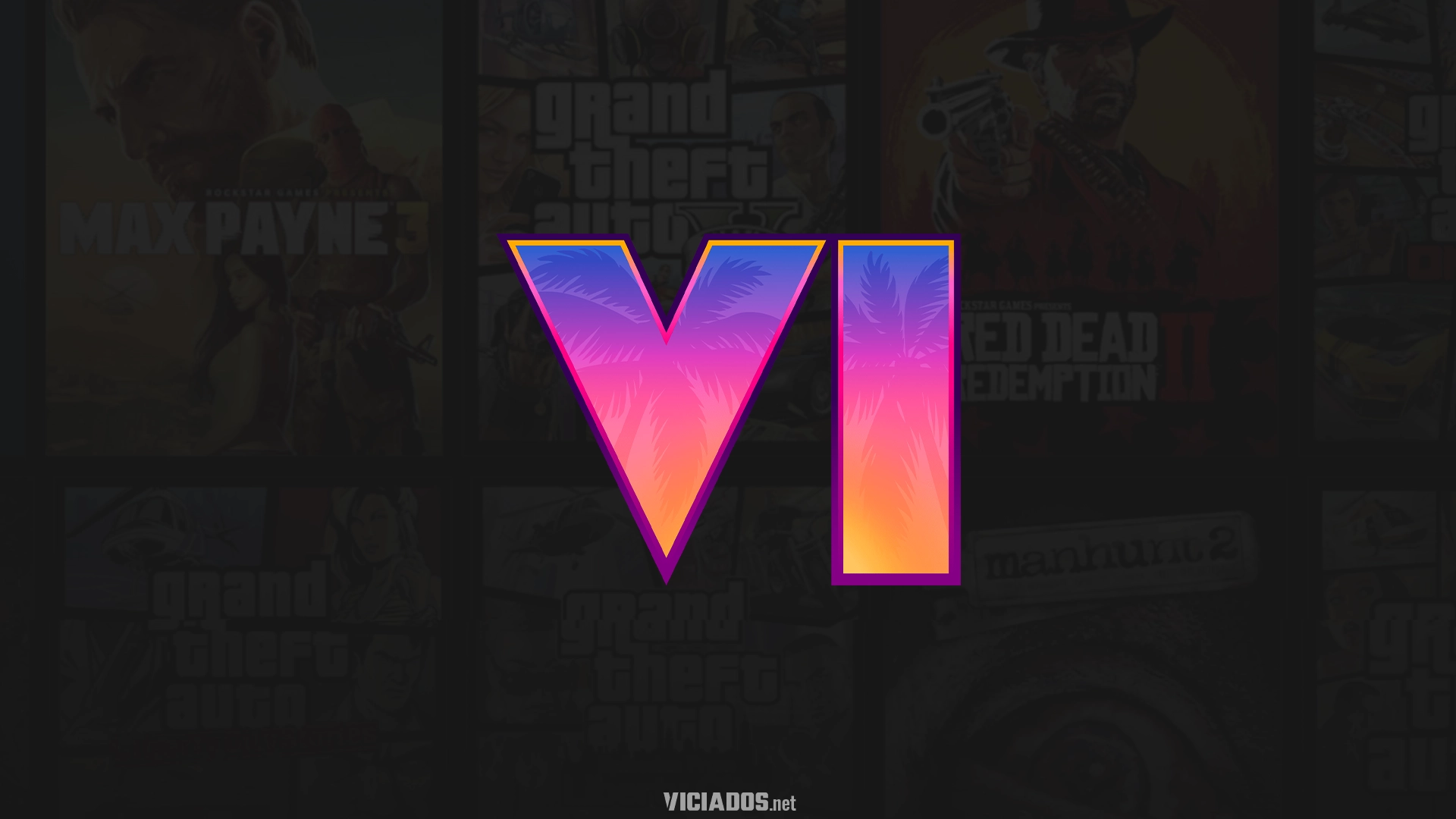 GTA 6 Grand Theft Auto VI Logo Portal Viciados 2026